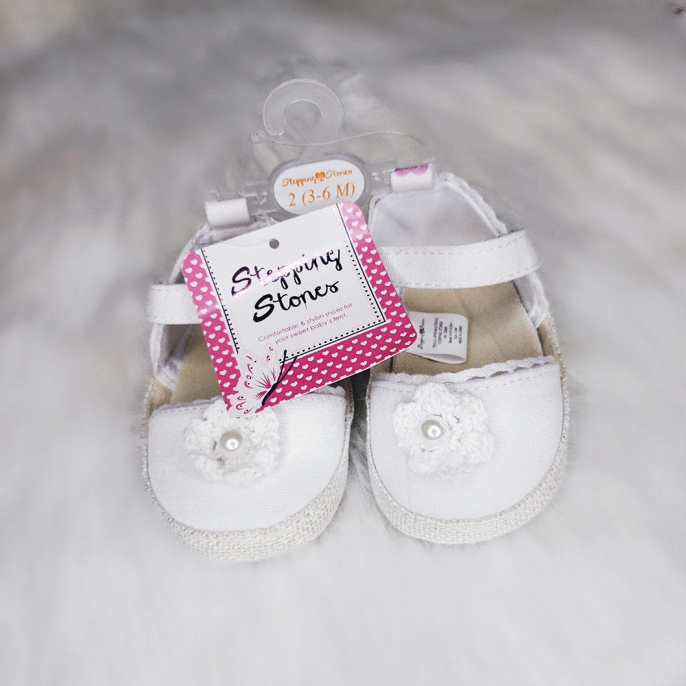 White Baby Strap Comfy Shoes